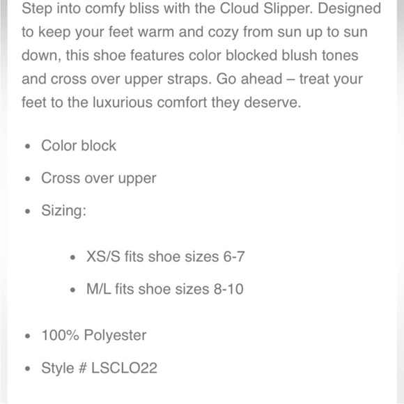 L*SPACE Cloud Slippers Size M/L - Picture 7 of 7